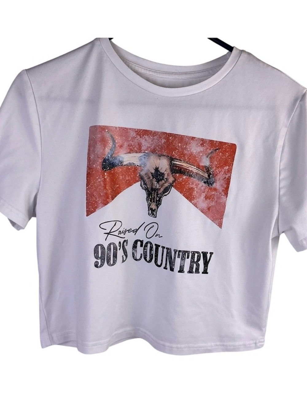 “Raised on 90s Country” crop tee